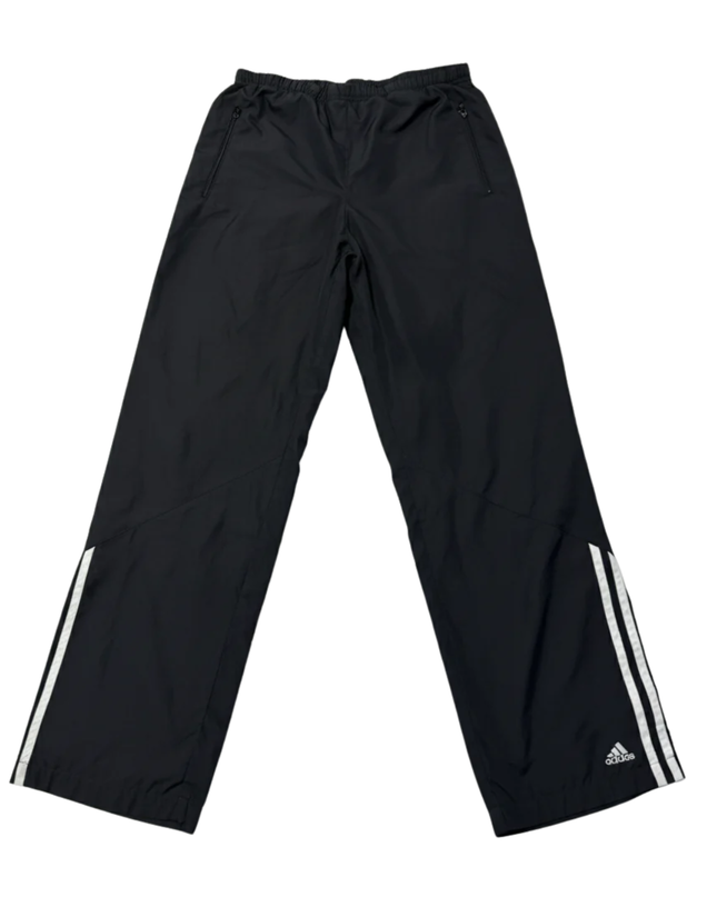 Adidas Black Straight Leg Vintage Track Pants