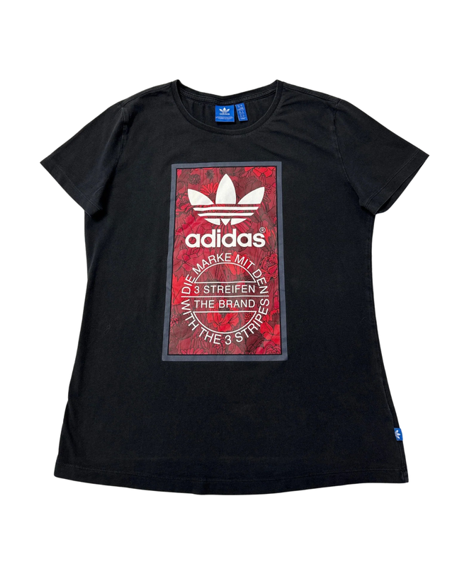 Adidas Black Trefoil Graphic T-Shirt