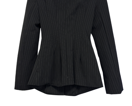 KZN Black Pinstripe Tailored Blazer