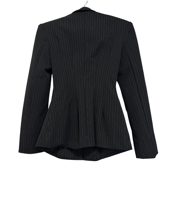 KZN Black Pinstripe Tailored Blazer