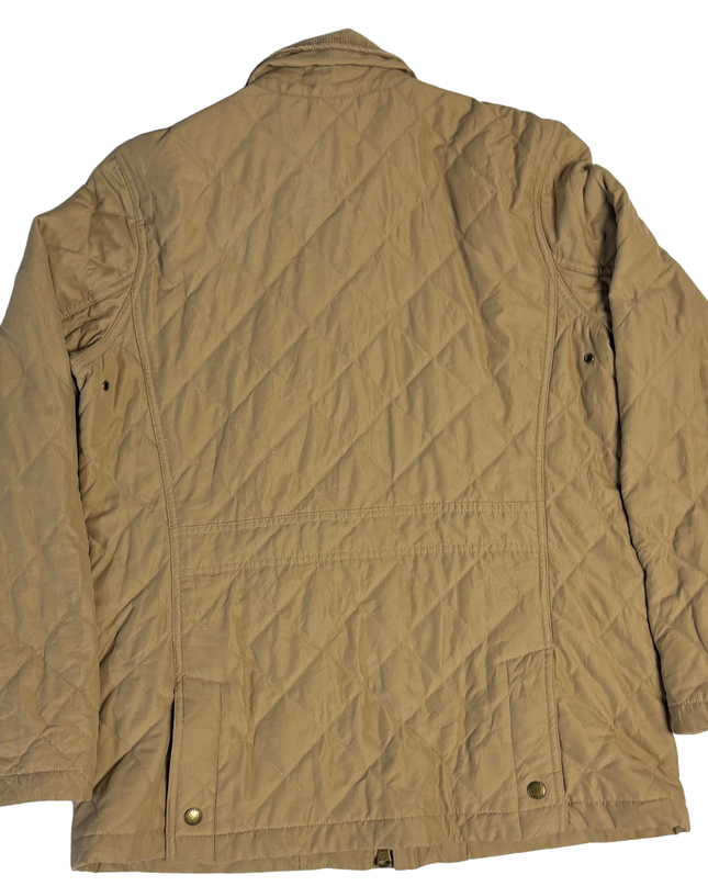 Ralph Lauren Tan Quilted Utility Shooting Jacket