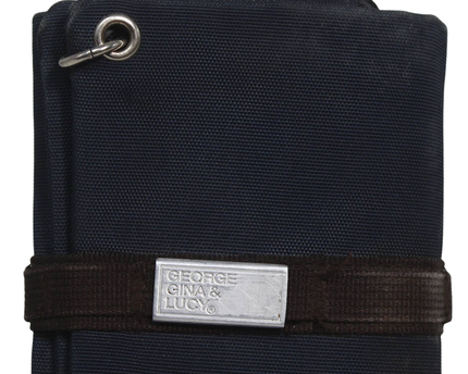 GEORGE GINA & LUCY Navy Utility Canvas Wallet