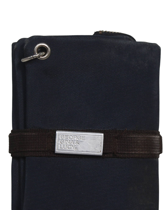 GEORGE GINA & LUCY Navy Utility Canvas Wallet