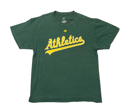 Majestic Green Oakland Athletics Graphic T-Shirt