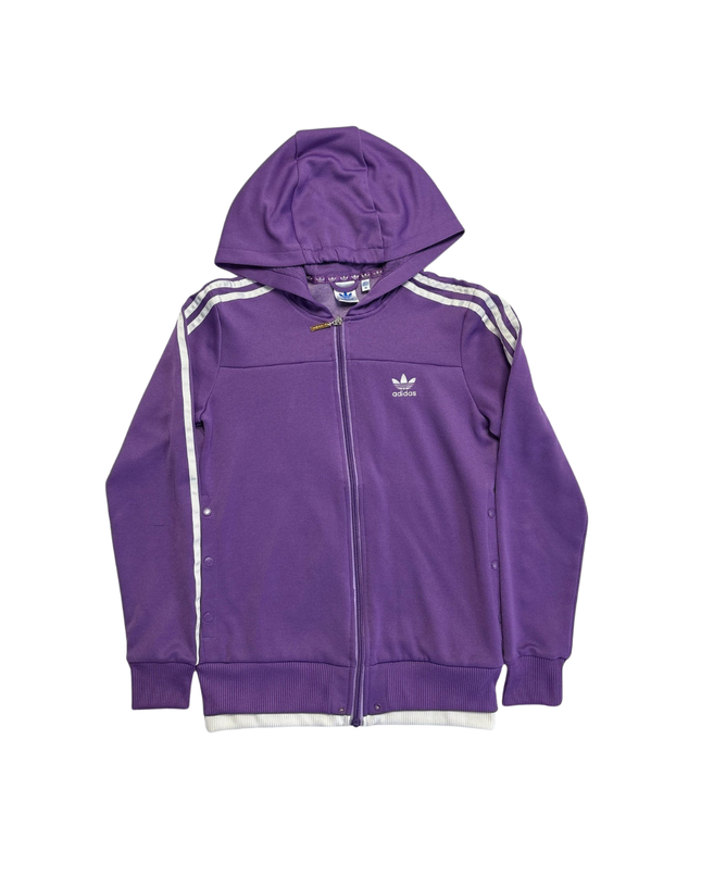 Adidas Purple Trefoil Hoodie