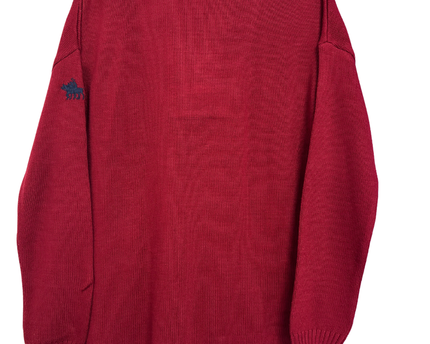 U.S. Polo Assn. Red Cable Knit Shawl Collar Sweater