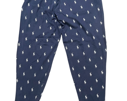 Polo Ralph Lauren Navy Blue Allover Pony Print Sleepwear Joggers