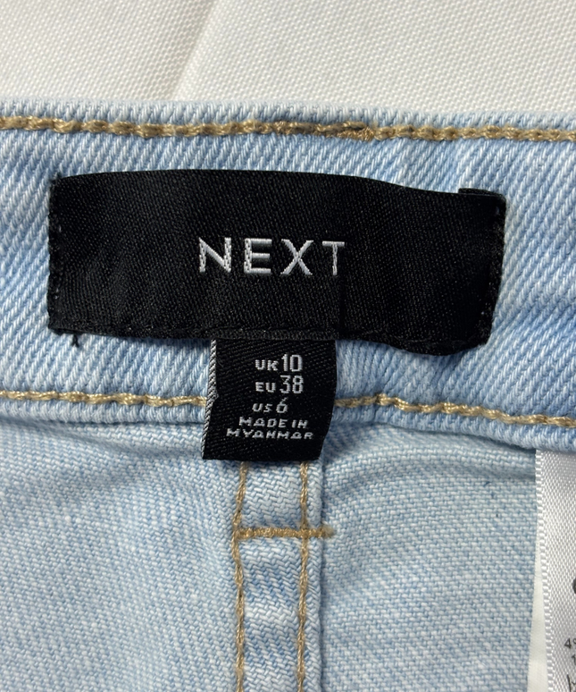 Next Light Blue Denim Cut-Off Shorts