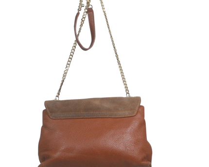 Ted Baker Brown Suede and Leather Shoulder Bag