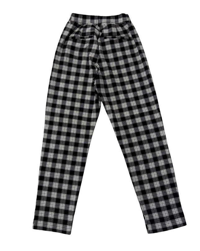 Hollister Black & White Plaid Ultra High-Rise Advanced Stretch Pants