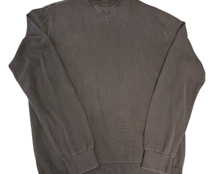Tommy Hilfiger Brown Premium Cotton Crewneck Sweater