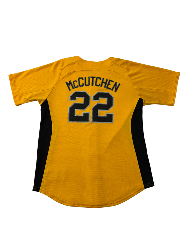 Majestic Yellow Pittsburgh Pirates Andrew McCutchen #22 Baseball Jersey
