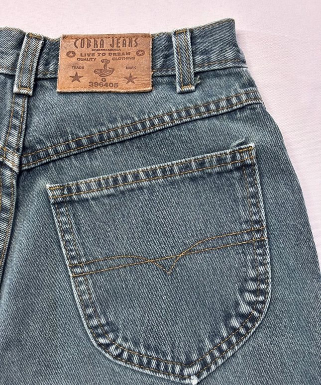 Cobra Jeans Blue Vintage High-Waisted Tapered Denim