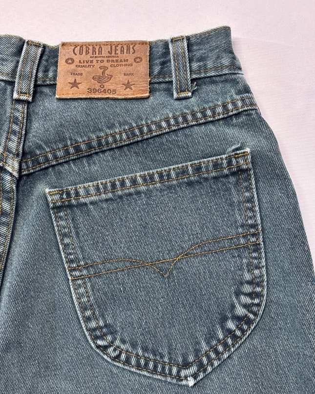 Cobra Jeans Blue Vintage High-Waisted Tapered Denim