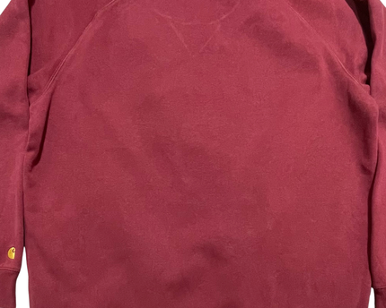 Carhartt WIP Maroon Raglan Sleeve Crewneck Sweatshirt