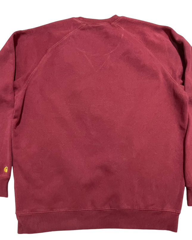 Carhartt WIP Maroon Raglan Sleeve Crewneck Sweatshirt