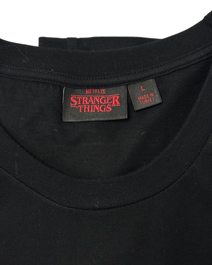 Stranger Things Starcourt Black Graphic T-Shirt - L