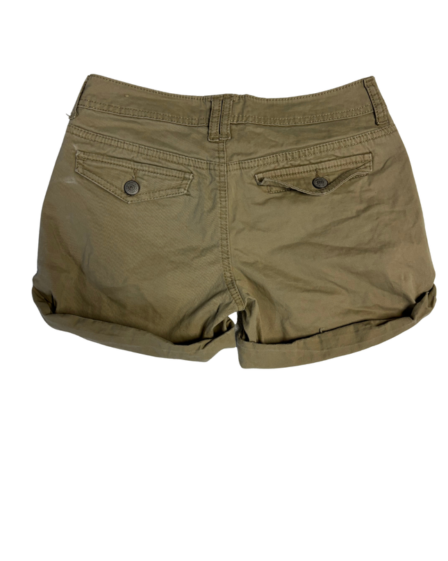 Aeropostale Tan Cuffed Chino Shorts