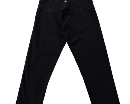 Lululemon Black Cropped Performance Leggings