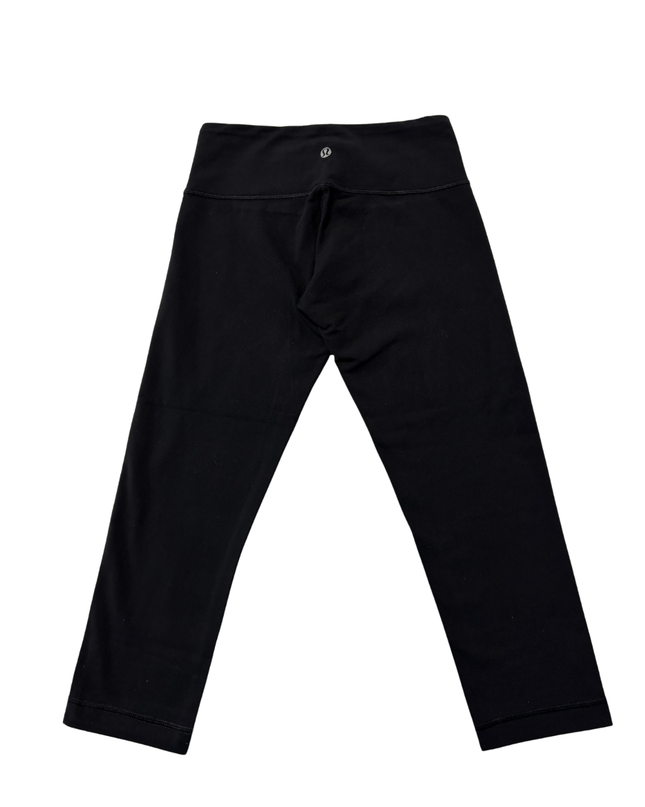 Lululemon Black Cropped Performance Leggings