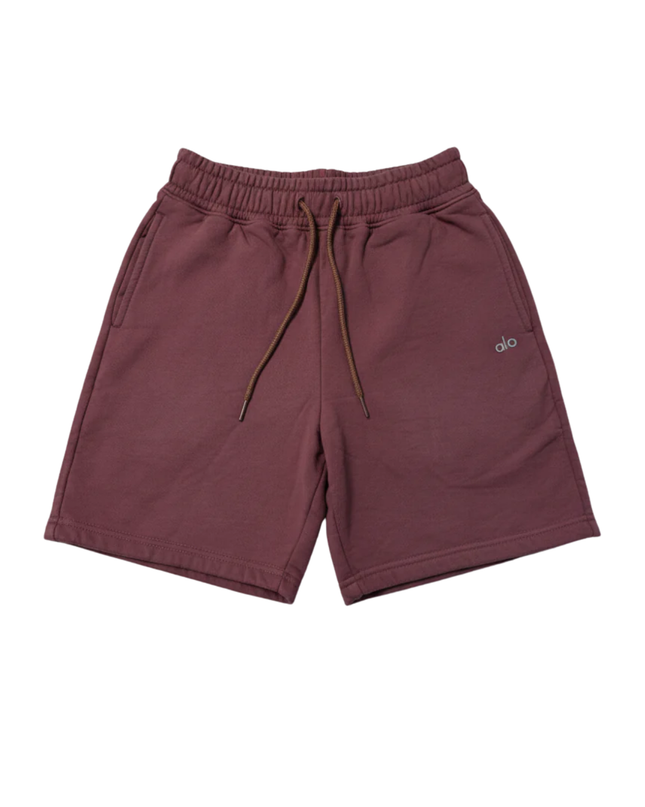 Alo Burgundy Unisex Lounge Shorts
