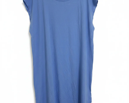 Body Essentials Blue Organic Cotton Blend T-Shirt Dress W/Tags