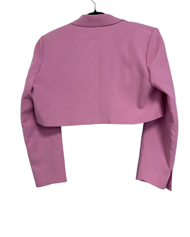 Zara Pink Cropped Single Button Blazer / W Tags