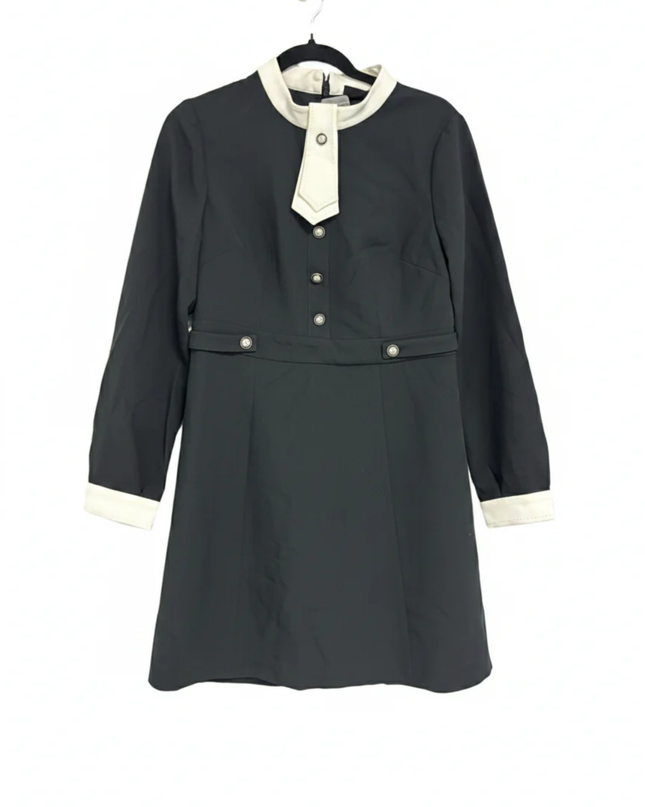 ONLY Black Contrast Trim Long Sleeve Mini Dress W/Tags