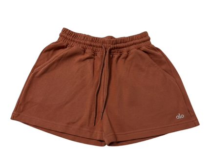 Alo Terracotta High-Waist Sweat Shorts