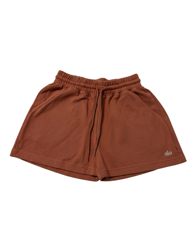 Alo Terracotta High-Waist Sweat Shorts