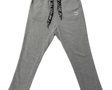 Puma Heather Grey Graphic Drawstring Joggers
