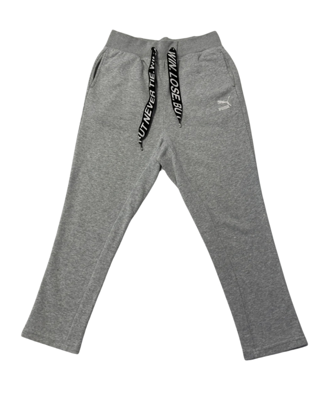 Puma Heather Grey Graphic Drawstring Joggers