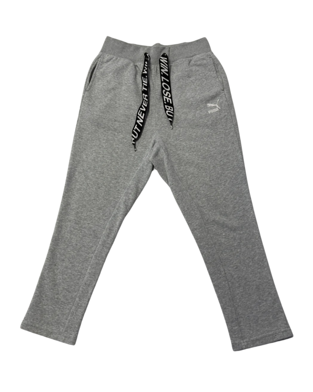 Puma Heather Grey Graphic Drawstring Joggers