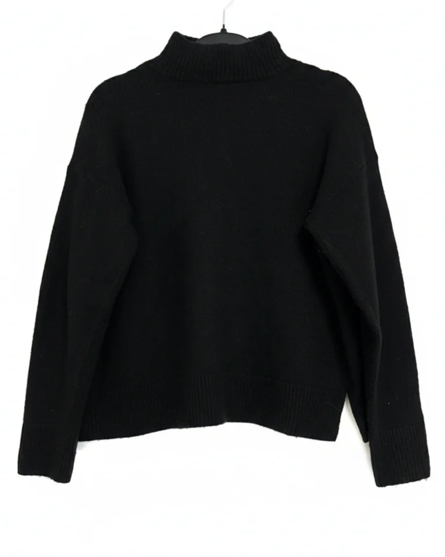 Cotton:On Black Mock Neck Seam Detail Sweater
