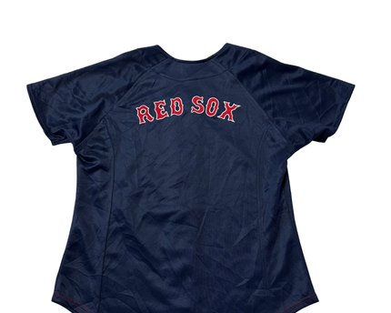 Nike Red/Navy Boston Red Sox Button-Up Baseball Jersey