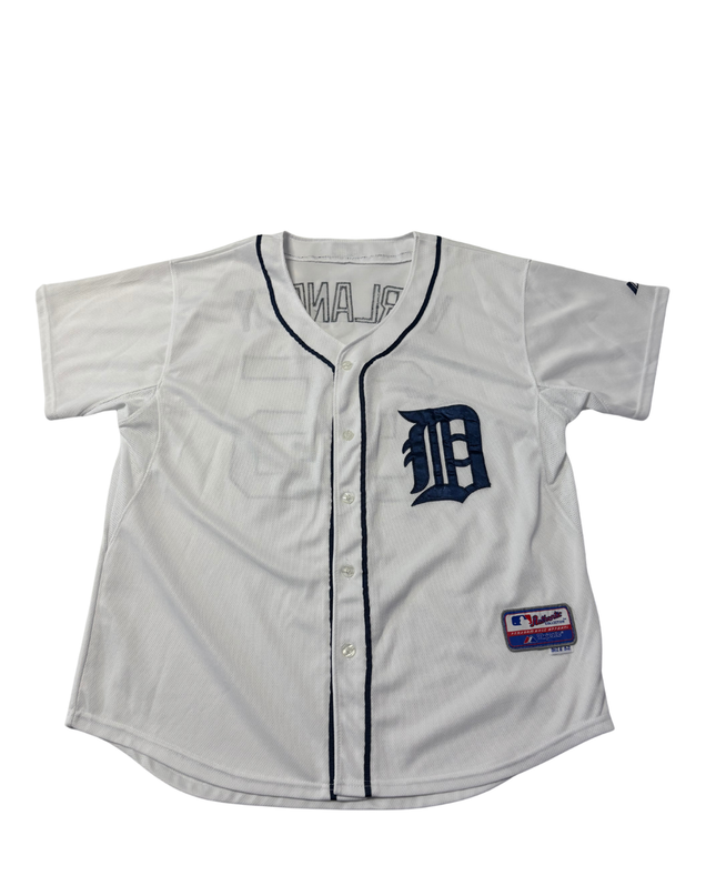 Majestic White Detroit Tigers Verlander Authentic Collection Baseball Jersey