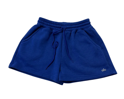 Alo Blue High-Waisted Relaxed Sweat Shorts