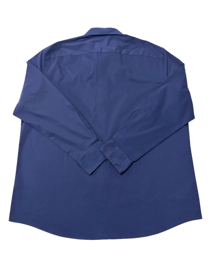 VAN HEUSEN Regular Fit Stretch Long Sleeve Navy Shirt