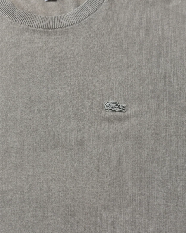 Lacoste Beige Short Sleeve Knit Sweater