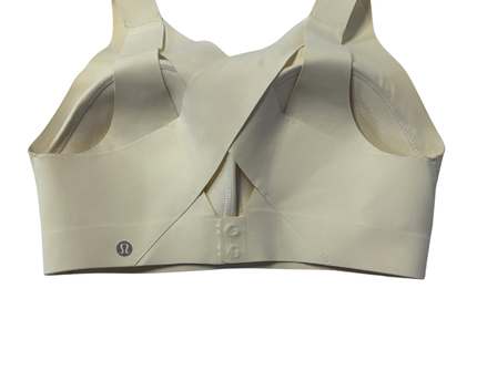 Lululemon Cream Cross-Back Seamless Sports Bra