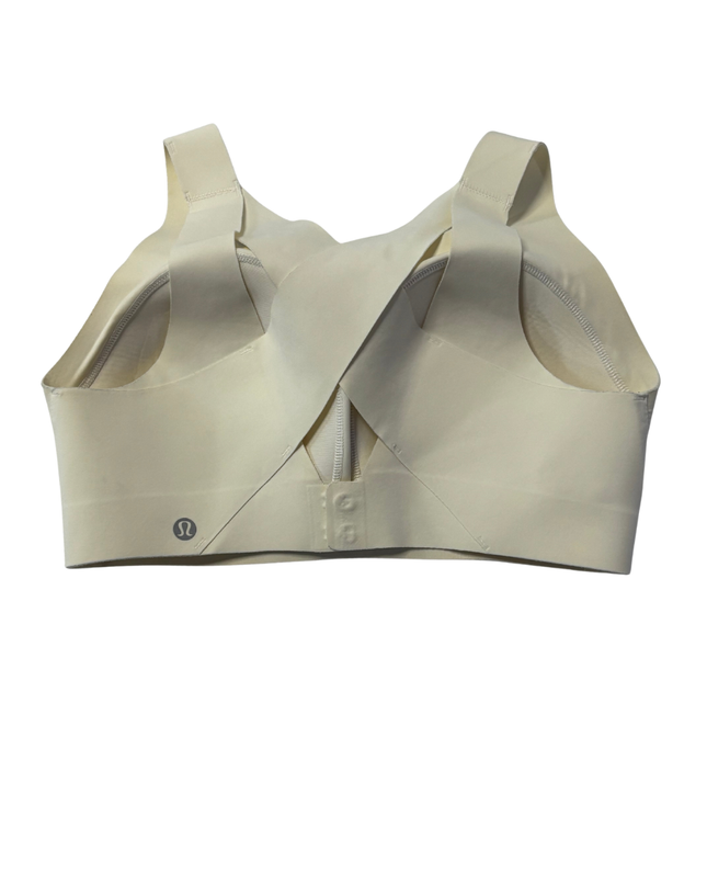 Lululemon Cream Cross-Back Seamless Sports Bra