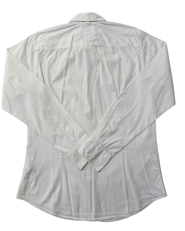 Hilfiger Denim White Slim Fit Long Sleeve Shirt