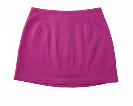 H&M Pink Textured Mini Skirt with Side Slit