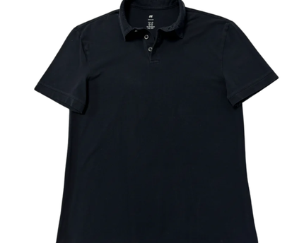 H&M Black Slim Fit Polo Shirt