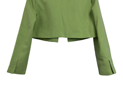 Zara Bright Green Cropped Blazer