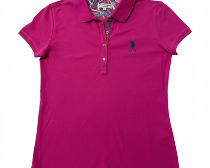 U.S. Polo Assn. Pink Short Sleeve Polo Shirt