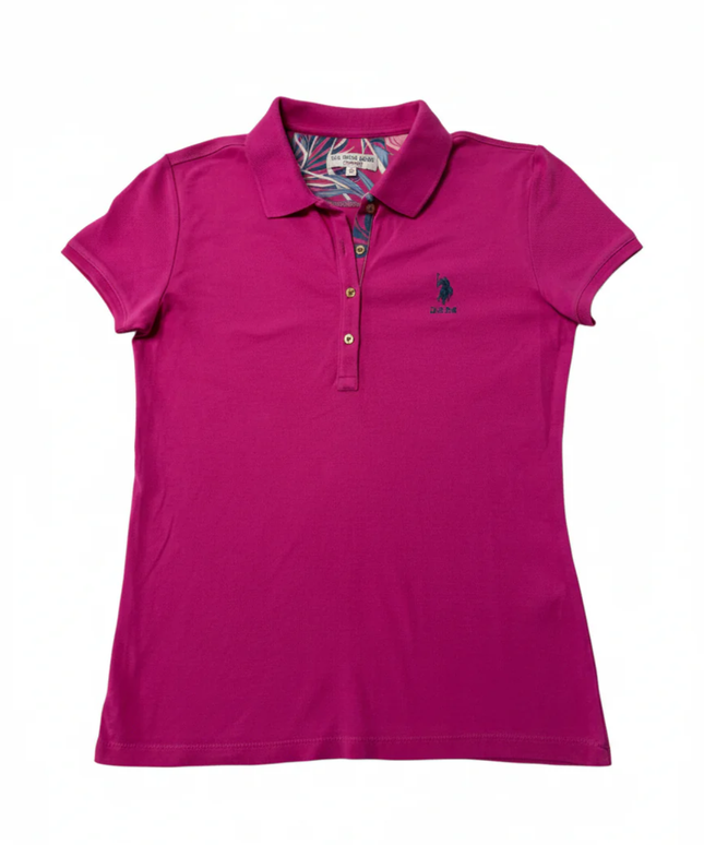 U.S. Polo Assn. Pink Short Sleeve Polo Shirt