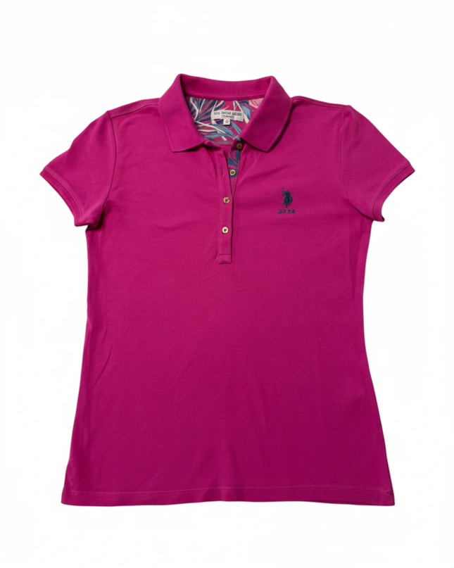 U.S. Polo Assn. Pink Short Sleeve Polo Shirt