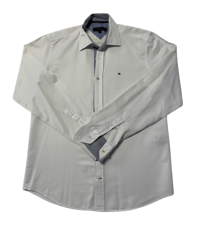 Tommy Hilfiger White Long Sleeve Button-Down Shirt