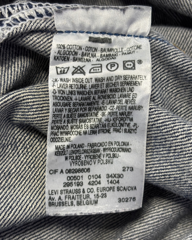 Levi's 501 Original Straight Leg Blue Jeans